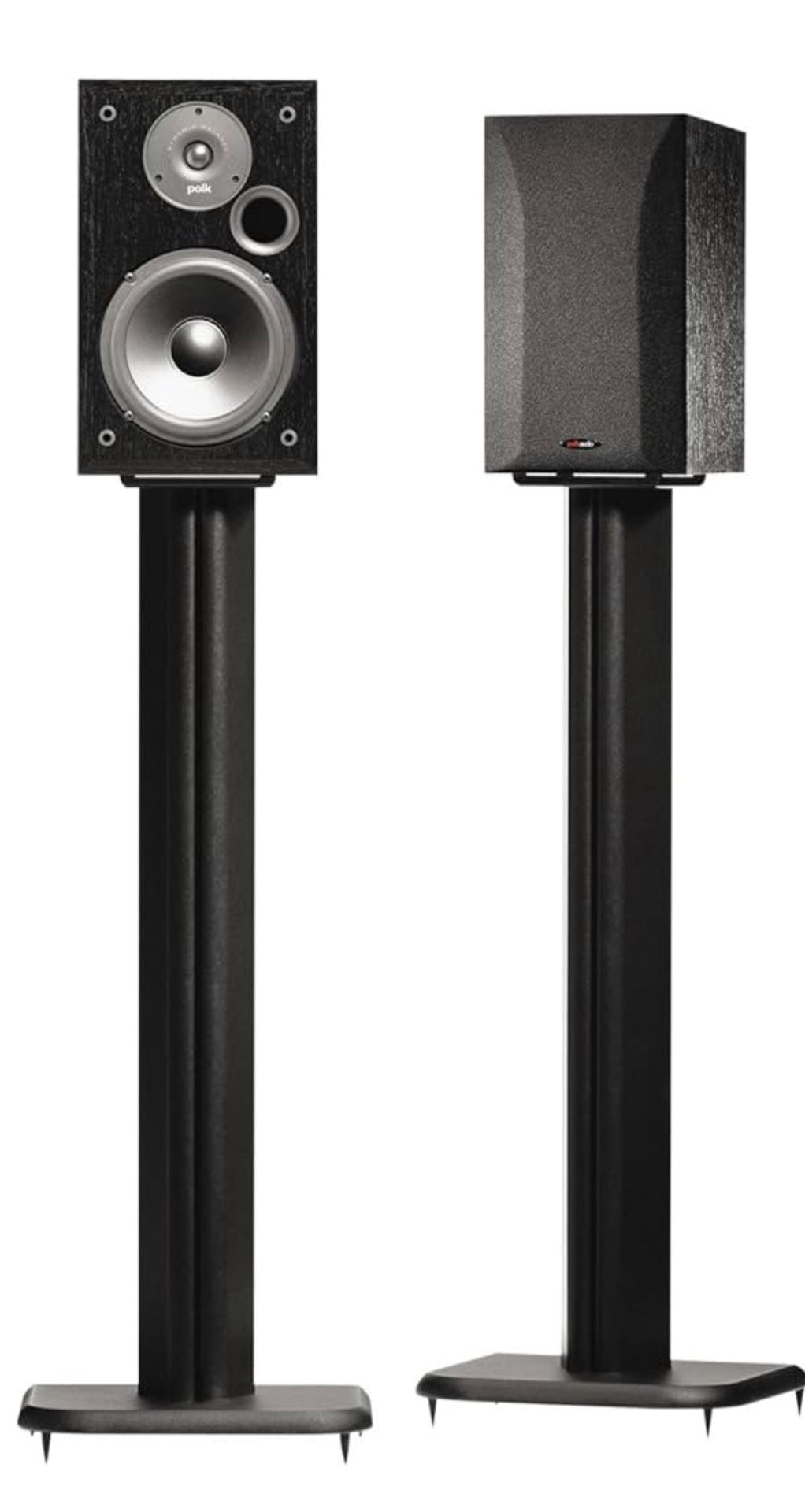 Large Speaker Stands- 36 Inches- Black Very Solid