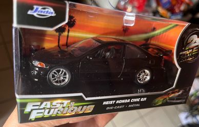Jada Fast and Furious 25 Years HEIST HONDA CIVIC EJ1 Black Diecast 1:32 New 2026