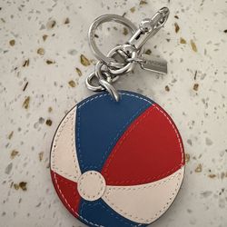 Auth COACH beach Ball Charm Key Chain (LA Pickup)