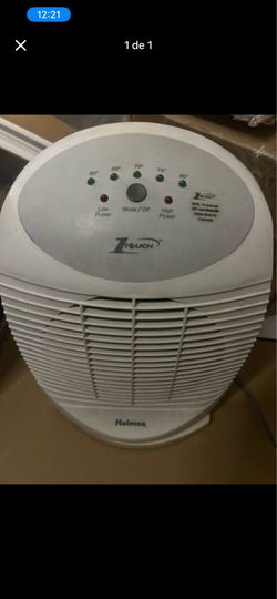 Holmes 1Touch Personal Space Heater Electronic New external transmissThermostat White Tested Working