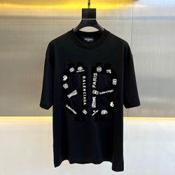 Balenciaga Black T-shirt 2024 New 