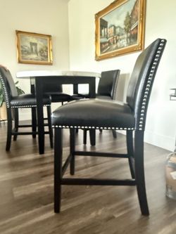 Pub table with 4 chairs