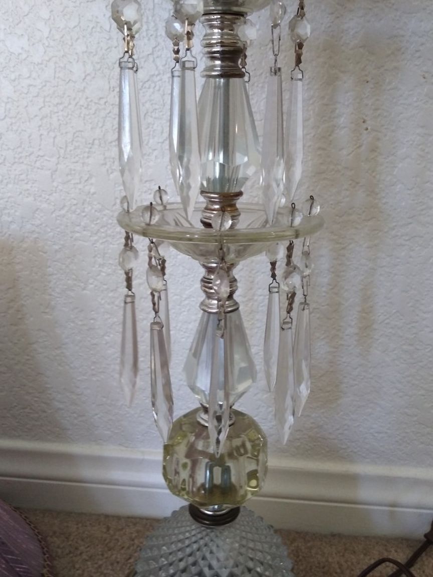 Crystal Lamp With 2 Lamp Shade