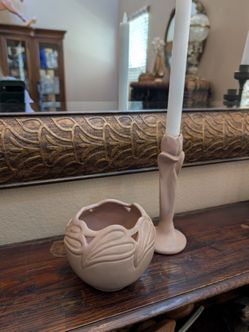 Mid Century Van Briggle Art Pottery Vase Candlestick