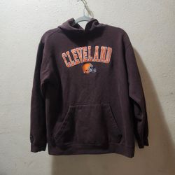 Reebok Cleveland Brown Hoodie Size Small Kids Excellent Condition