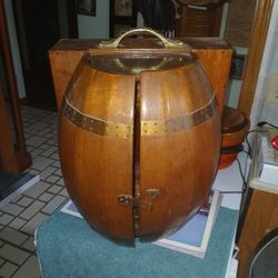 Barrel Liquor Cabinet mid-century 