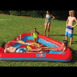 WOW Sports DC Comics Superman 10 Ft. Splash Pad for Kids and Toddlers