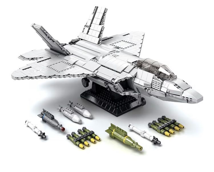 F-22 Fighter Jet Building Blocks 1837 Pieces