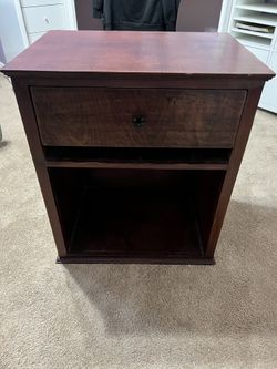 Nightstand made of Poplar. Solid piece. Handmade.