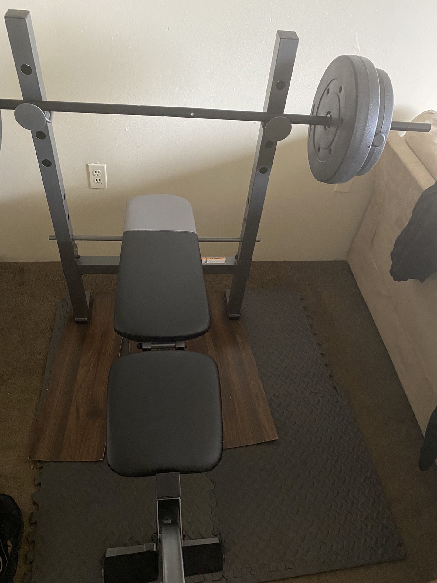 Standard Bench Home Gym Workout Equipment 
