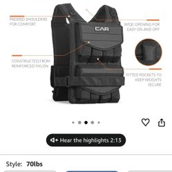 Brand New Weighted Vest
