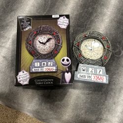 Disney Nightmare Before Xmas Countdown Table Clock