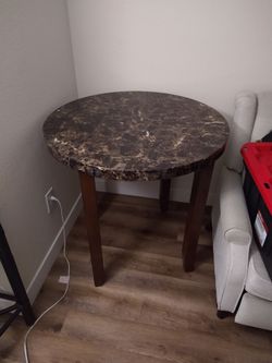Marbled dining table