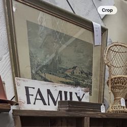 Antique Frame & Print