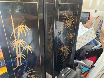 Japanese room divider and matching wall art
