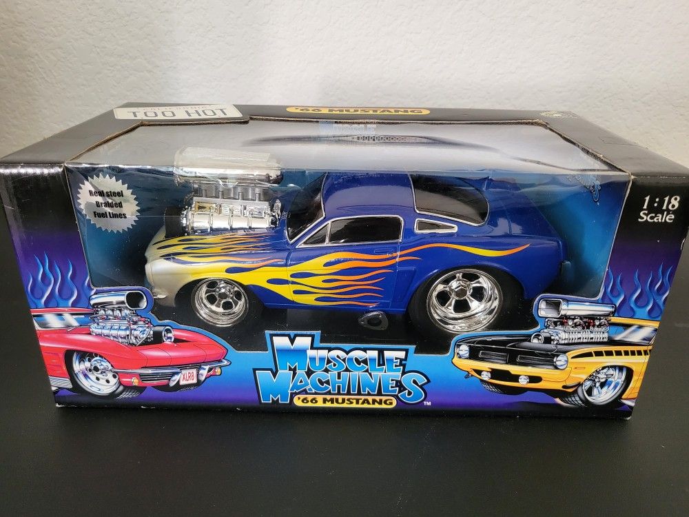 Two 1966 Mustang Die Cast Model Car.