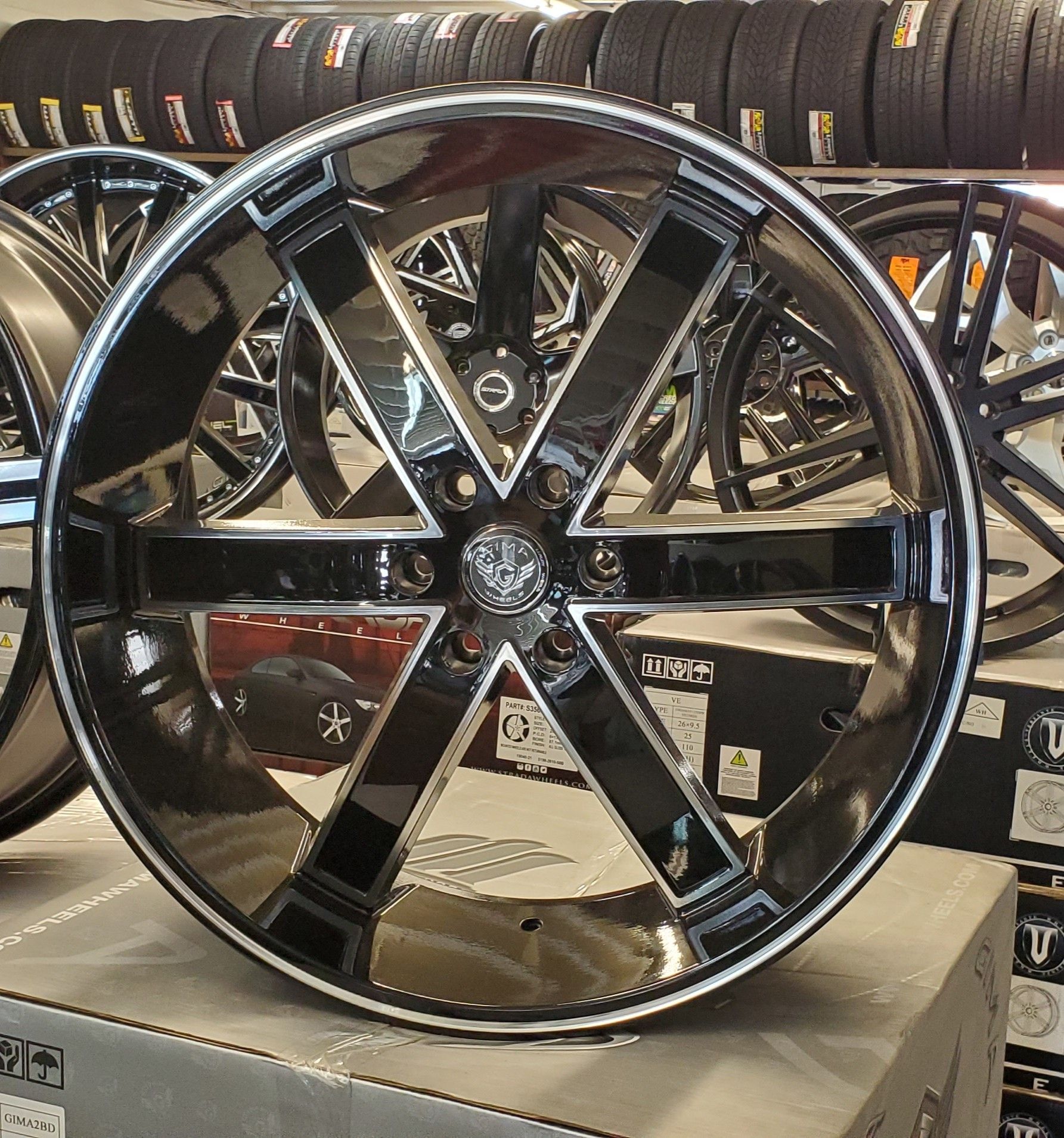 CREDITO FACIL 26" INCH GIMA RIMS WHEELS AND TIRE PACKAGE EASY FINANCING