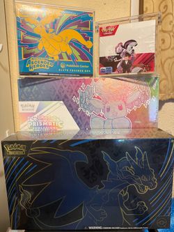 Prismatic spc charizard phantasmal flames upc ascended heroes Pokemon center etb and destined rivals booster box