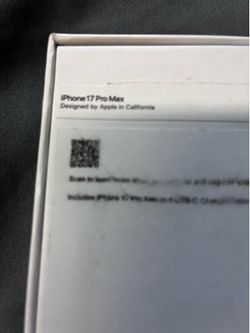 I phone 17promax silver