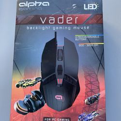 Alpha Vader Backlight Gaming Mouse (New)