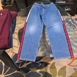 Vintage Tommy Hilfiger High waisted SIDE Stripe Denim Jeans