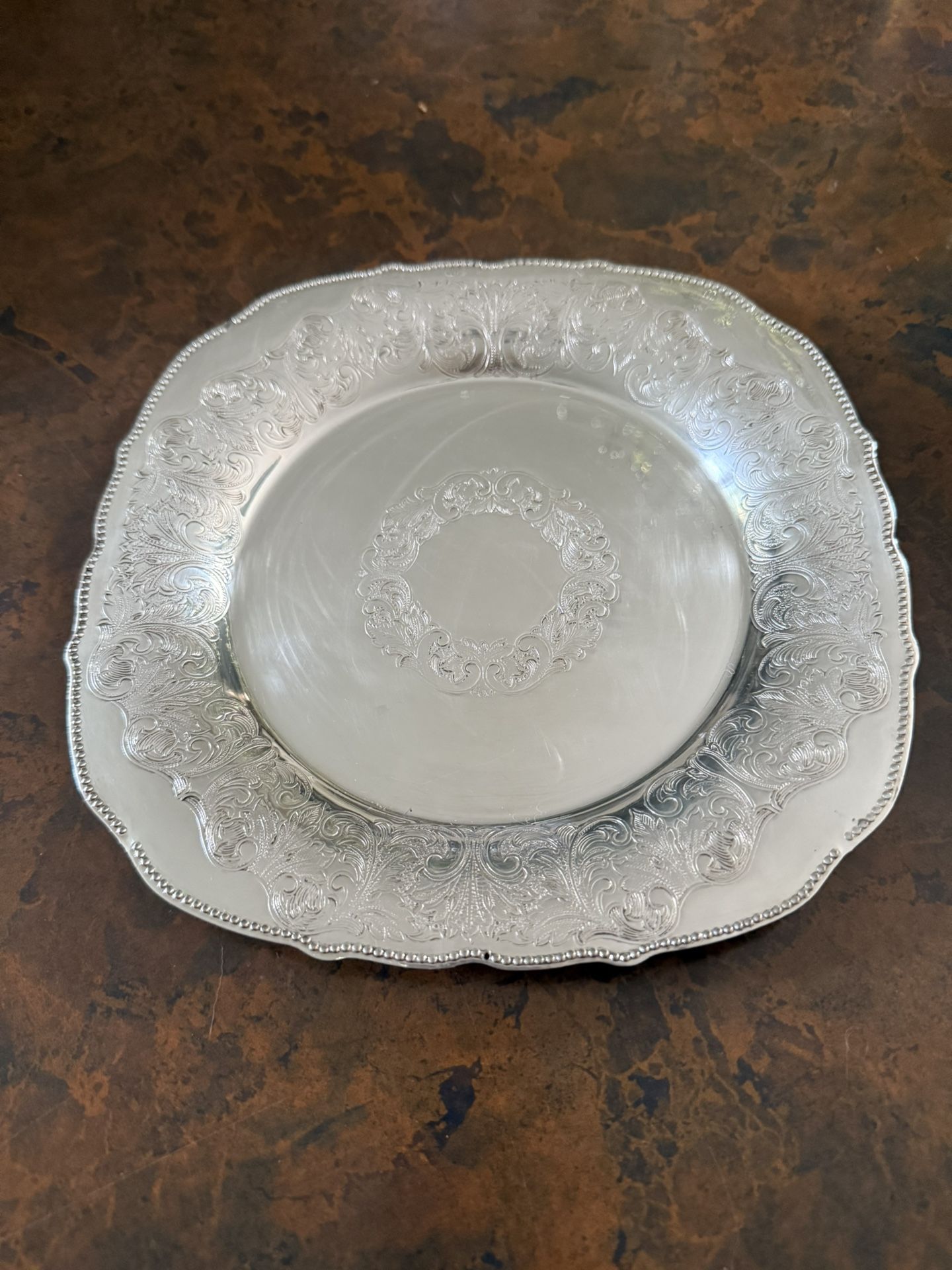 Small Vintage Silver Plated Tray