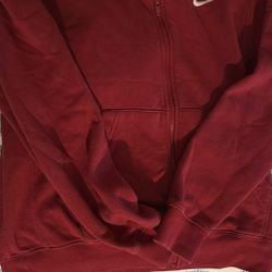 Red Nike zip up 