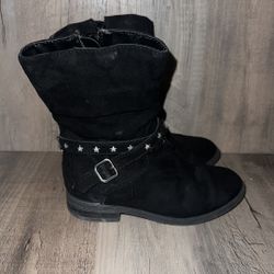 Girl´s Wonder Nation Toddler Classic Fashion Riding Boot, Black, Size 10