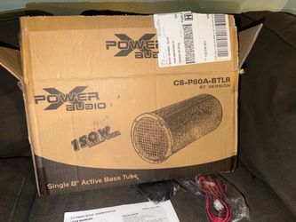 Power Audio CS-P80A-BTLR 8" Active Bass Tube
