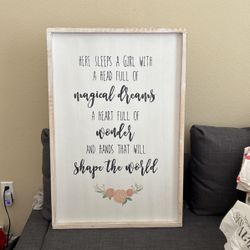 Girls Bedroom Wall Decor