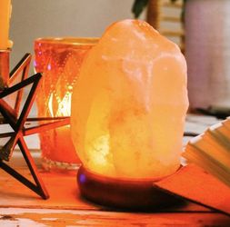 Salt lamps with usb cables and light changing bulbs