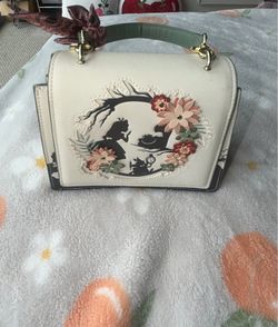 Loungefly Disney Alice in Wonderland Small Crossbody Bag Cream & Green