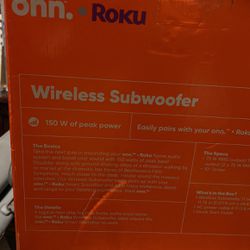 Roku 10” Subwoofer Wireless 