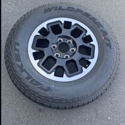 1 Only —- 265/70r18  6x139.7 6x5.5 Stock TRD Tacoma Lexus GX470 4Runner Yukon Tahoe Tundra Rim Wheel 2025 DOT New Tire!!!