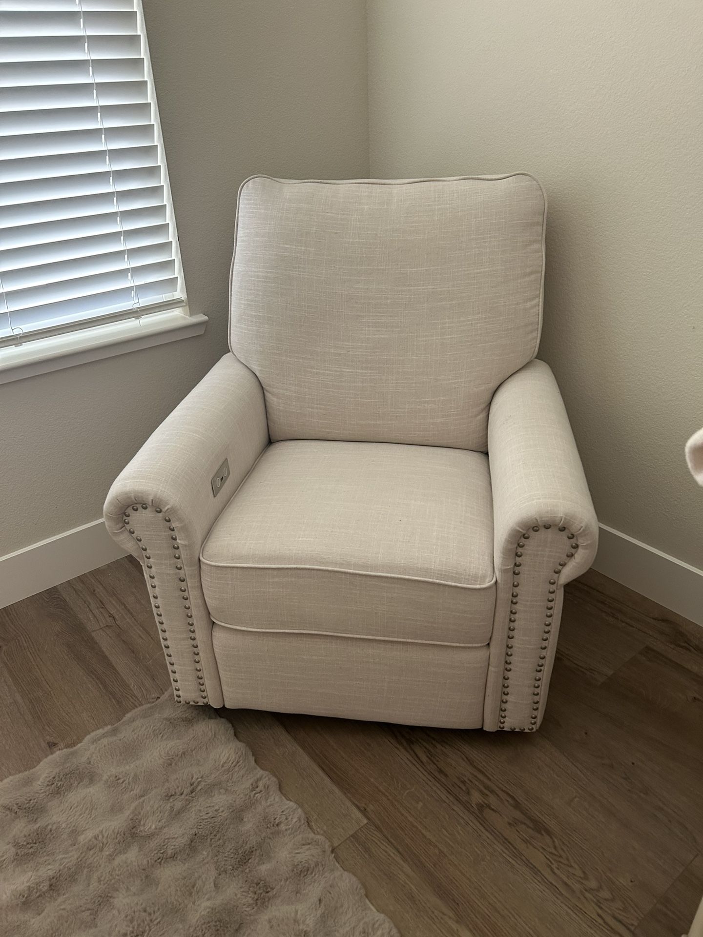 Electric Fabric Reclining Rocking Chair 