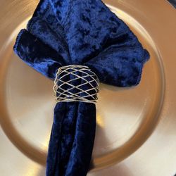 Wedding Chargers Napkin Rings, Cloth Napkins 