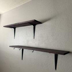 Maroon Colored Shelf’s