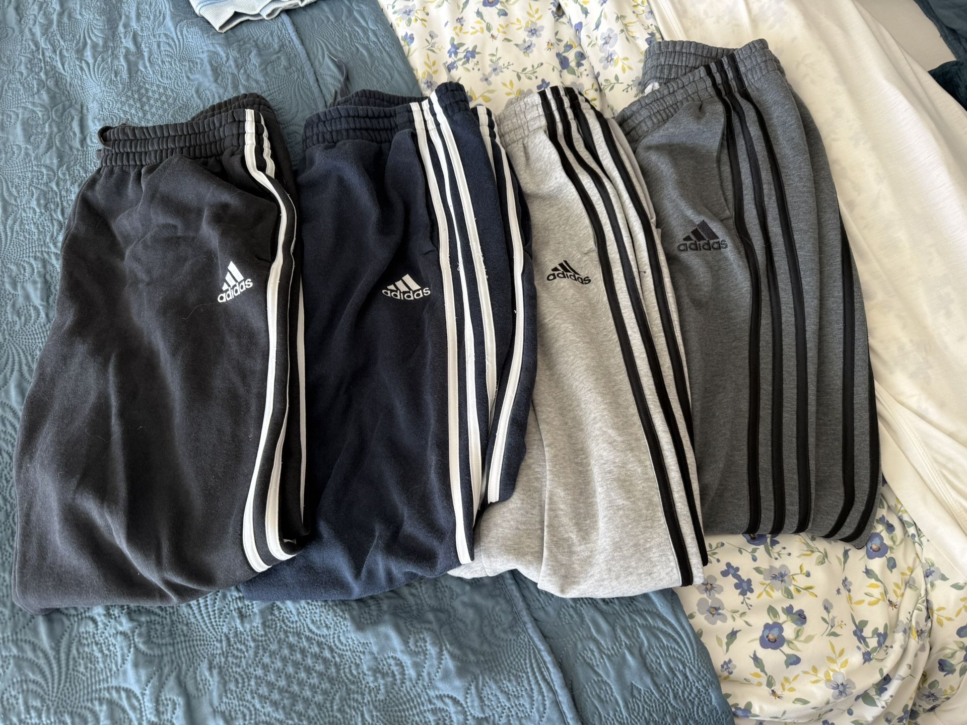 Addidas Large Cuffed  Sweatpants