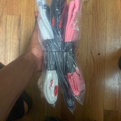3 Pack Of Chrome Socks