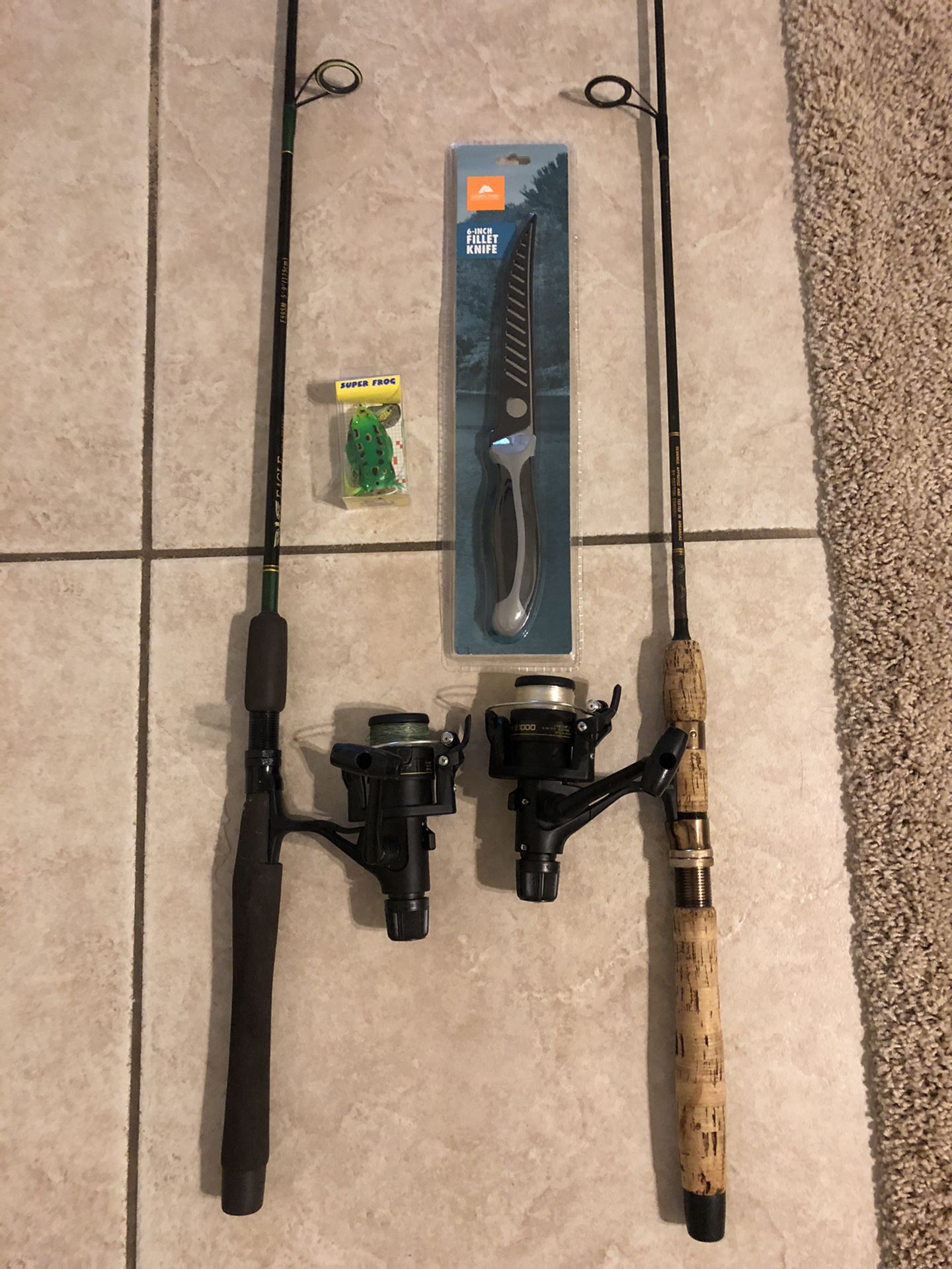2 very nice trout fishing rods and reels