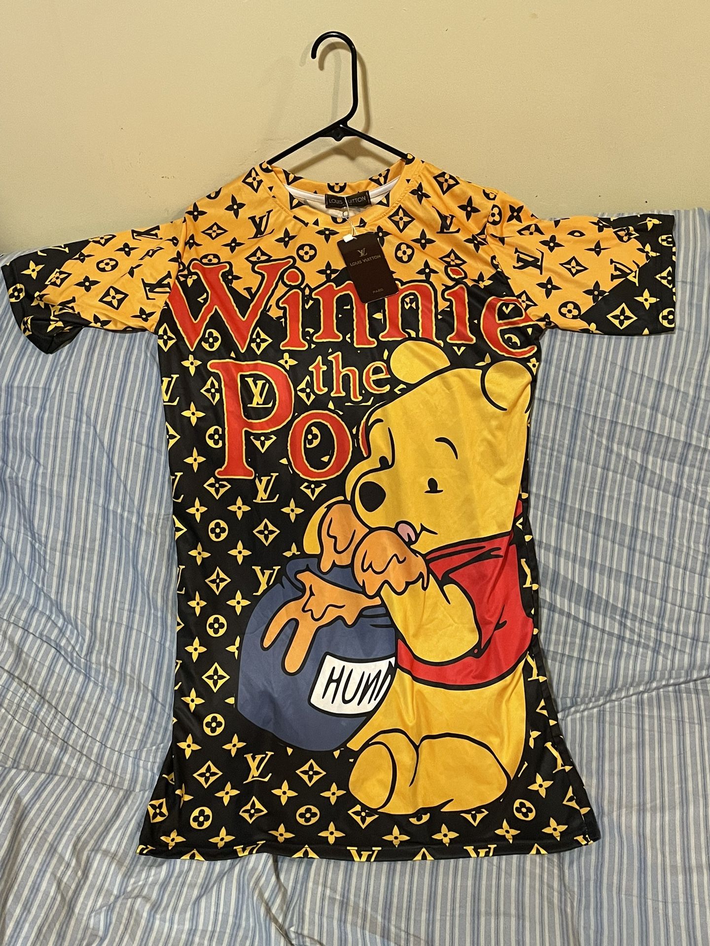 Winnie Pooh LV shirt dress