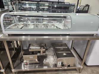 Polarman RTS-62L 60″ Countertop Refrigerated Sushi Display Case with Sliding Door