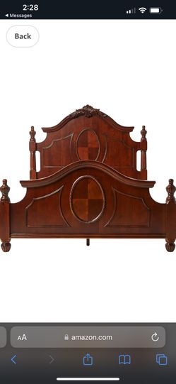 Queen, Warm Cherry Finish Bed set