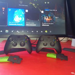 Controllers, Gaming Monitor, Rechargeable Batteries