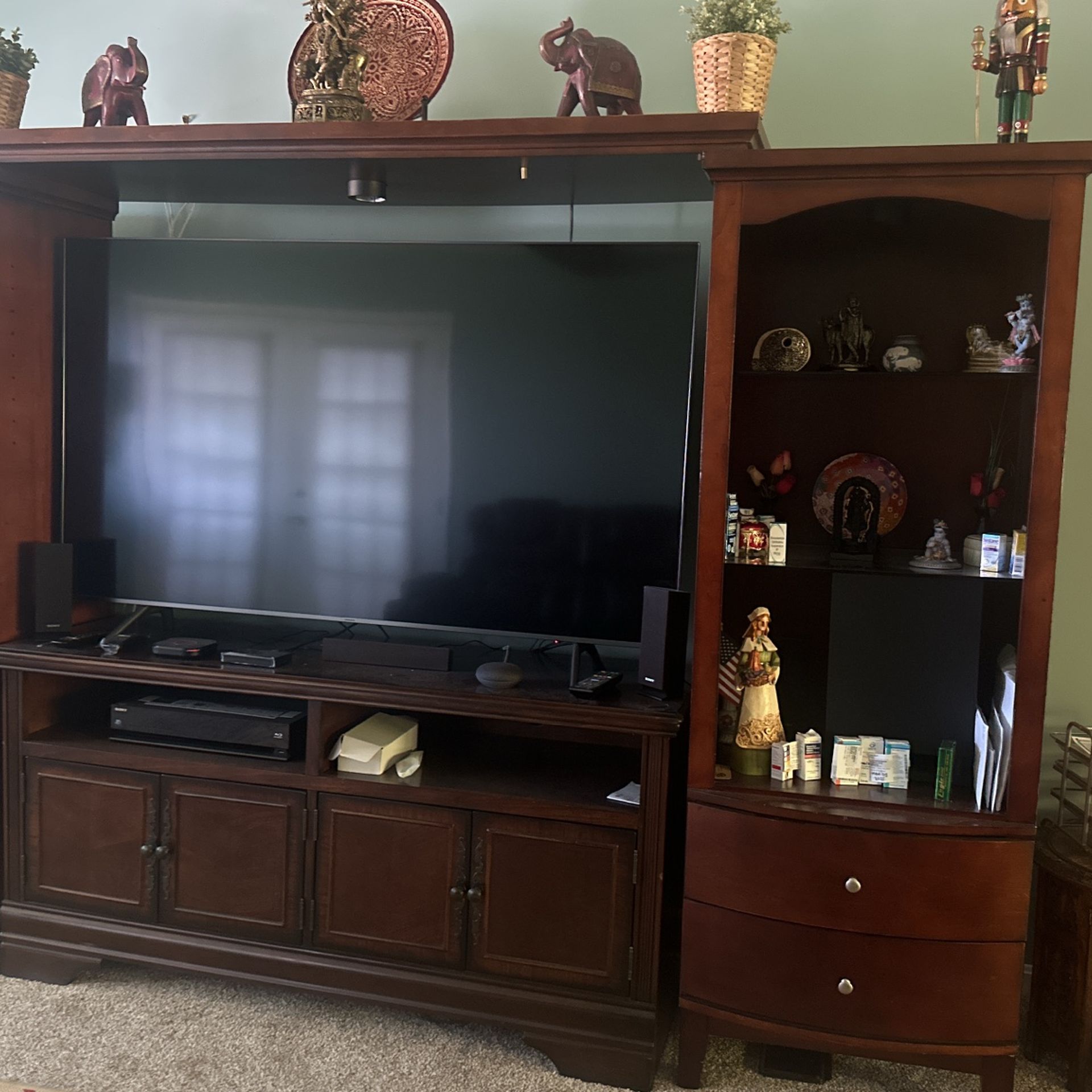 Wooden Media And Entertainment Center