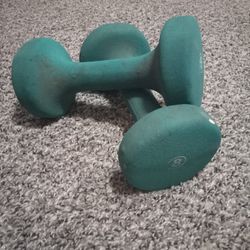 8lbs Set Embark Green Dumbells