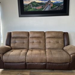 Excellent Condition Manual Recliner Sofa