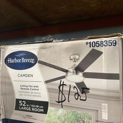 52in Ceiling Fan with Remote Control - Camden