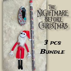 The Nightmare Before Christmas Bundle | Wrap Paper | Fuzzy Slippers Socks | Jack Skellington Plush •PRICES IN DESCRIPTION •💀🎄❤️