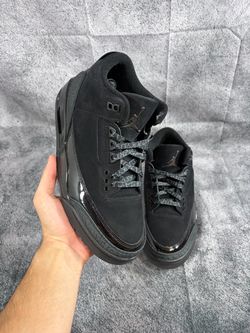 SIZE 8.5 | JORDAN 3 BLACK CAT NO BOX | PRE-OWNED